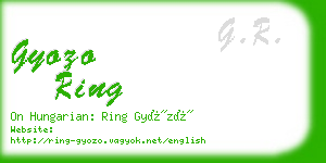 gyozo ring business card